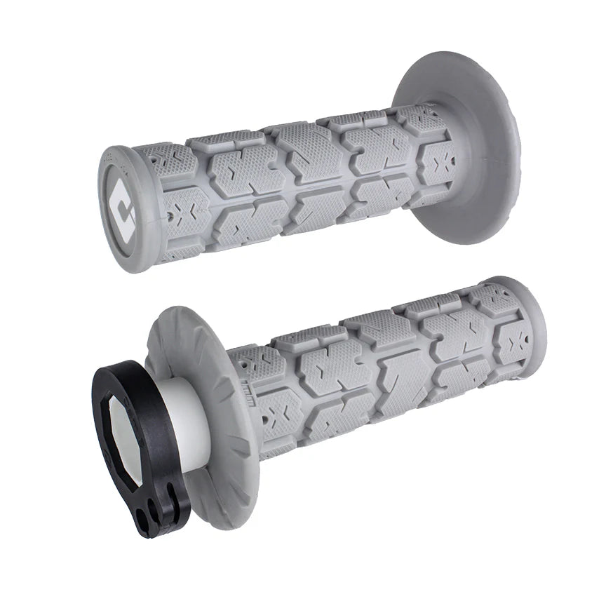 ODI ROGUE MX V2 LOCK ON GRIP SET GREY SOFT 104-1034