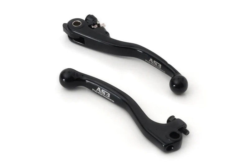 GAS GAS EC XC 200 250 300 2018-2020 AS3 FRONT BRAKE & CLUTCH LEVERS SET BLACK AS3 PERFORMANCE