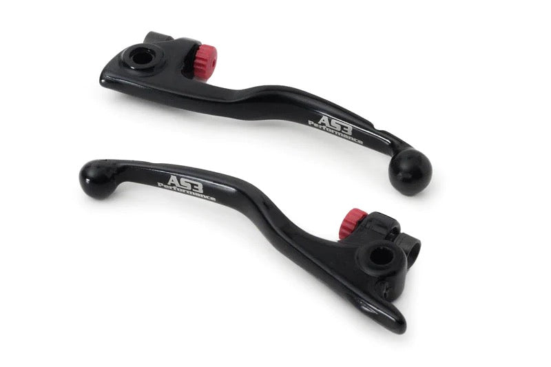 GAS GAS MC EX 125 250 300 350 450 2021-2023 AS3 FORGED FRONT BRAKE & CLUTCH LEVERS AS3 PERFORMANCE