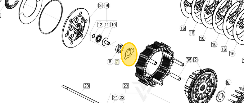 BETA OEM CLUTCH WASHER 037.03.006.48.00