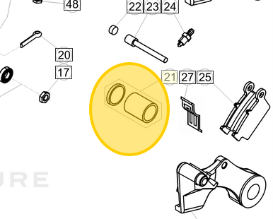 BETA OEM PISTON & OIL SEAL KIT REAR CALIPER RR