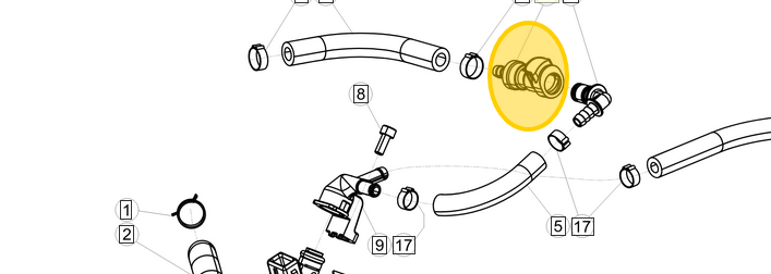 BETA OEM FUEL PIPE CONNECTOR