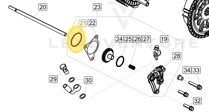 BETA OEM O-RING 33X1 5 CLUTCH SLAVE