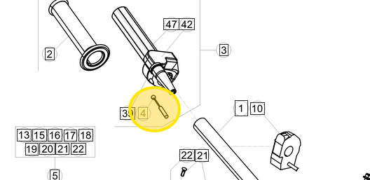 BETA OEM THROTTLE CABLE 4T EFI