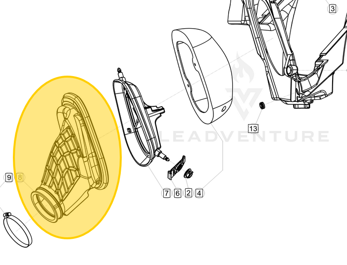 BETA OEM AIRBOX SLEEVE RR 2T 040.38.000.00.00
