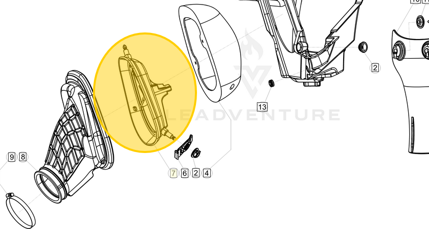 BETA OEM AIR FILTER CAGE RR REMOVES 2023 300 XT AIR FILTER CAGE RESTRICTION