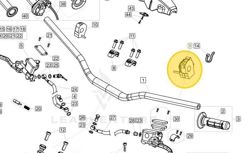 BETA OEM HANDELBAR CONTROLS LIGHT/HORN
