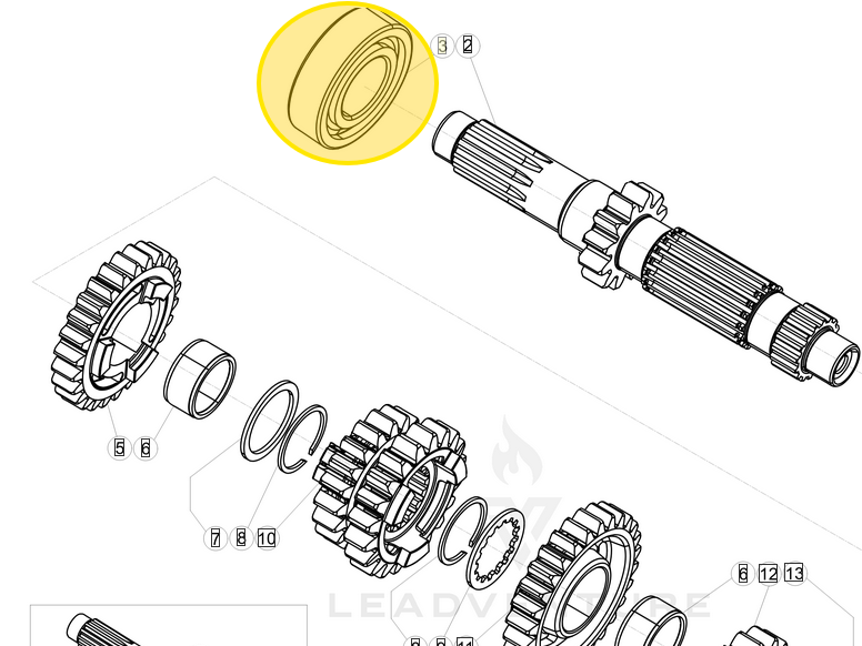 KOYO TRANS BEARING FOR BETA 250/300 62052RSC3