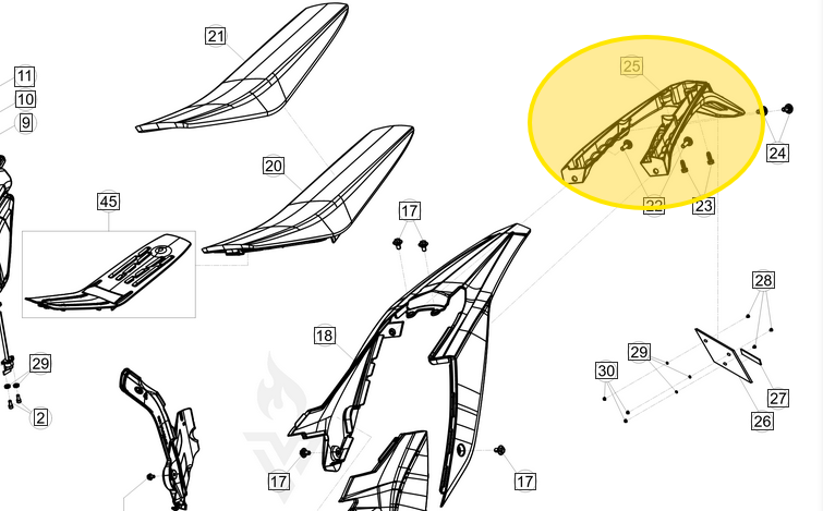 BETA OEM LICENSE PLATE HOLDER BLACK RR 2022 2T 4T (STUBBY) USE 037.43.120.82.59 037.43.112.00.59