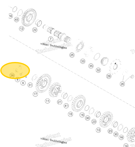 KTM OEM KTM / GasGas / Husqvarna Ball Bearing 6203 JR2 C3 - 0625062035