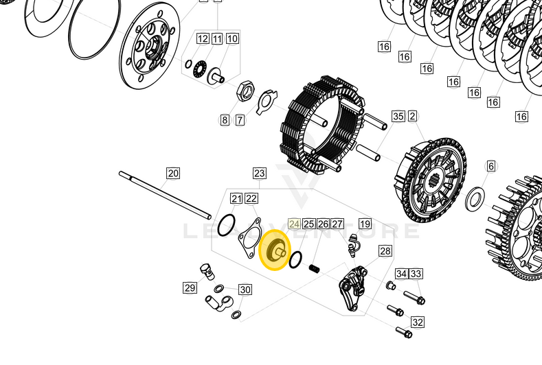 BETA OEM CLUTCH SLAVE PISTON 006.03.281.80.00