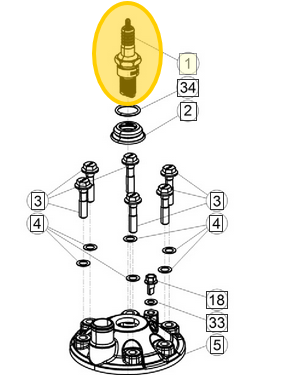 BETA OEM SPARK PLUG BR9ECMVX