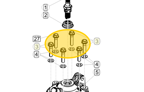 BETA OEM FLANGE BOLT M8X35 PART #026.11.011.00.00