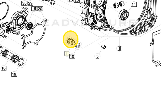 BETA OEM MAGNET DRAIN PLUG M14X15 PART #006.08.152.80.00