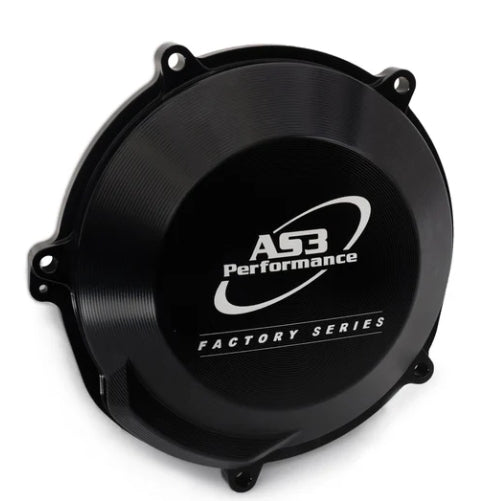 AS3 BETA 250 300 RR 250 300 XTRAINER 2018-2025 AS3 FACTORY SERIES HARD ANODISED CLUTCH COVER BLACK