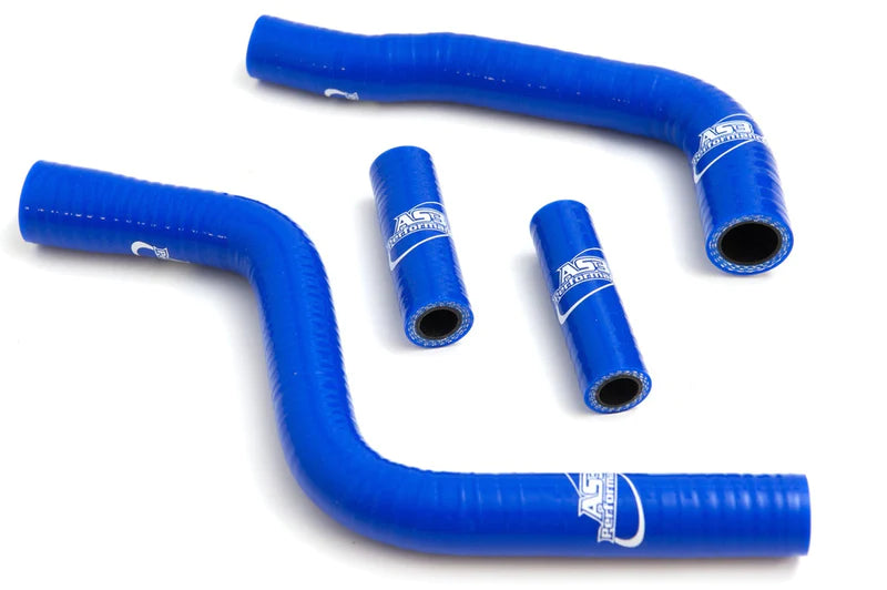 YAMAHA YZ 125 2002-2023 YZ 125 X 2020-2023 AS3 PERFORMANCE SILICONE RADIATOR HOSES BLUE AS3 PERFORMANCE