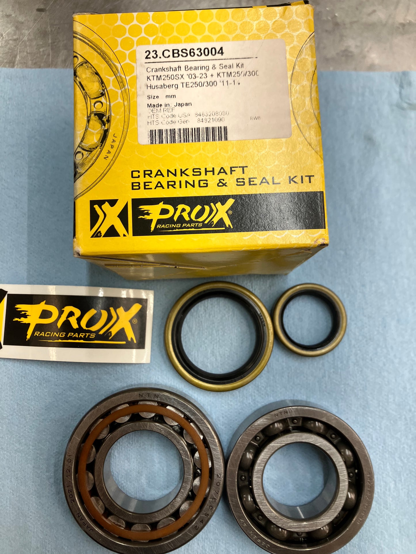 PROX CRANK BEARING/SEAL KIT 23.CBS63004 2T 250/300 KTM/GASGAS/HUSQVARBA/HUSABERG