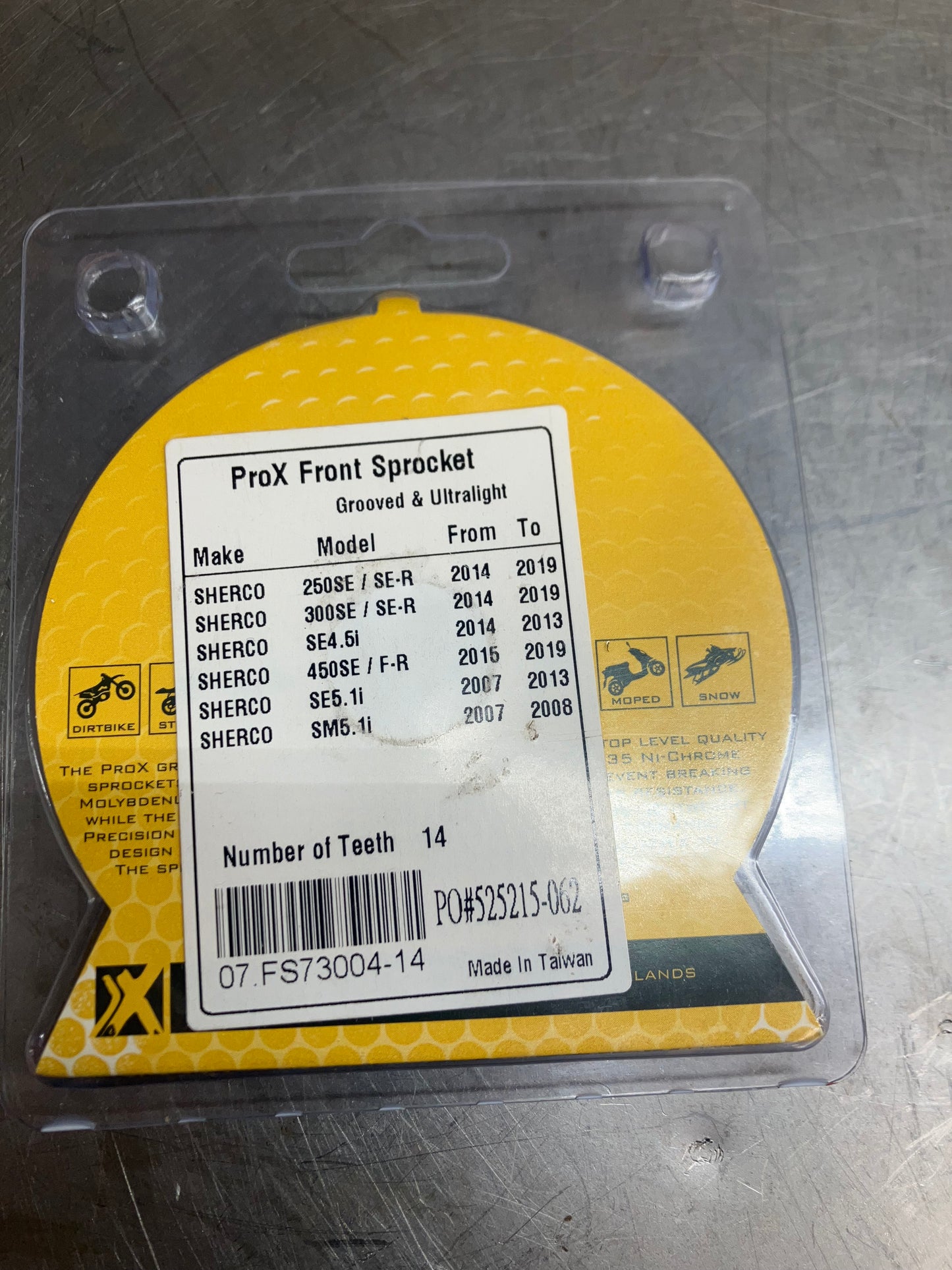 Prox Front Sprocket Sherco 07.FS73004-XX