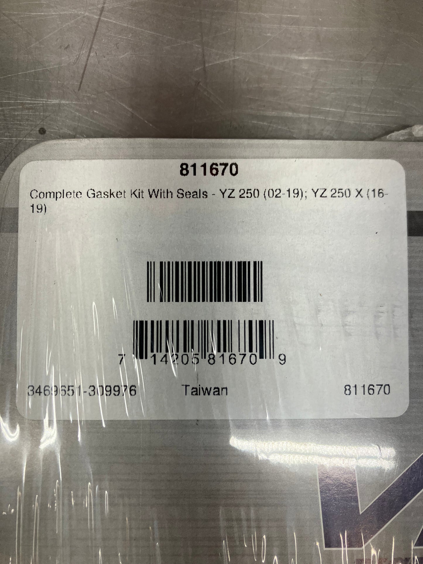 VERTEX COMPLETE GASKET KIT YAMAHA YZ/ YZ250X '02-'22