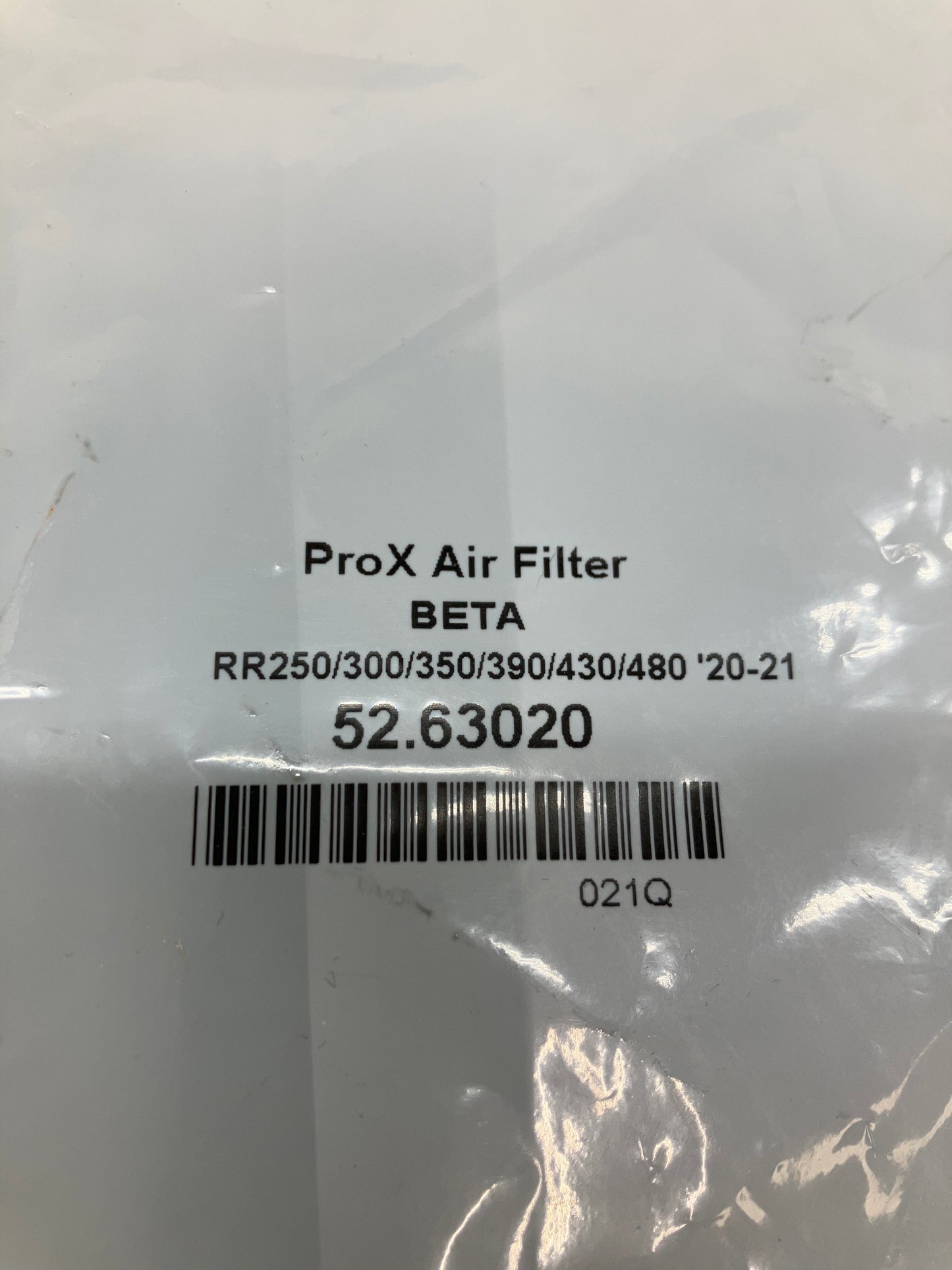 PROX BETA AIR FILTER 250,300,350,390,430,480 '20-'25 52.63020
