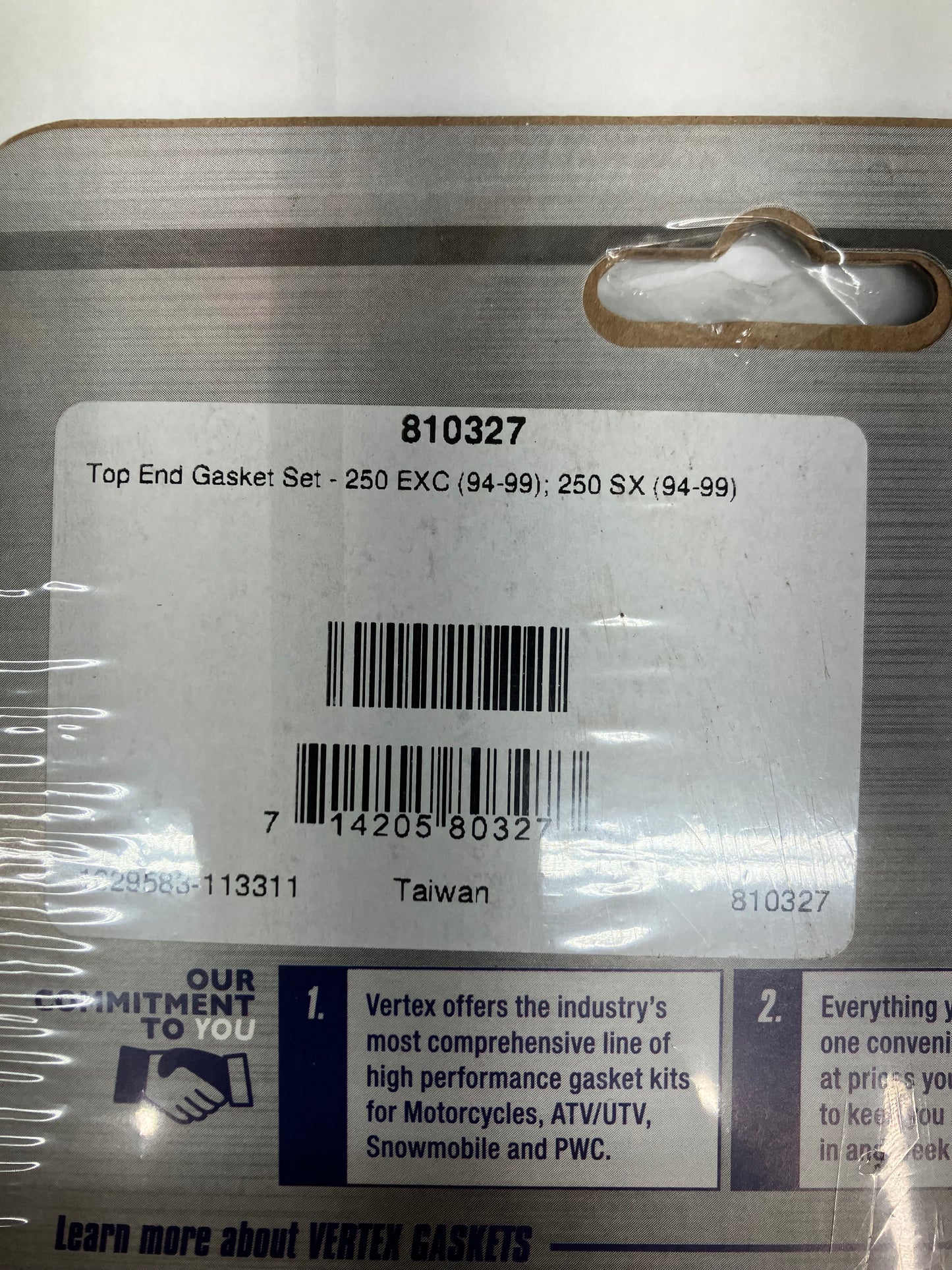 VERTEX TOP END GASKET  KIT 810327 KTM 250cc '94-99