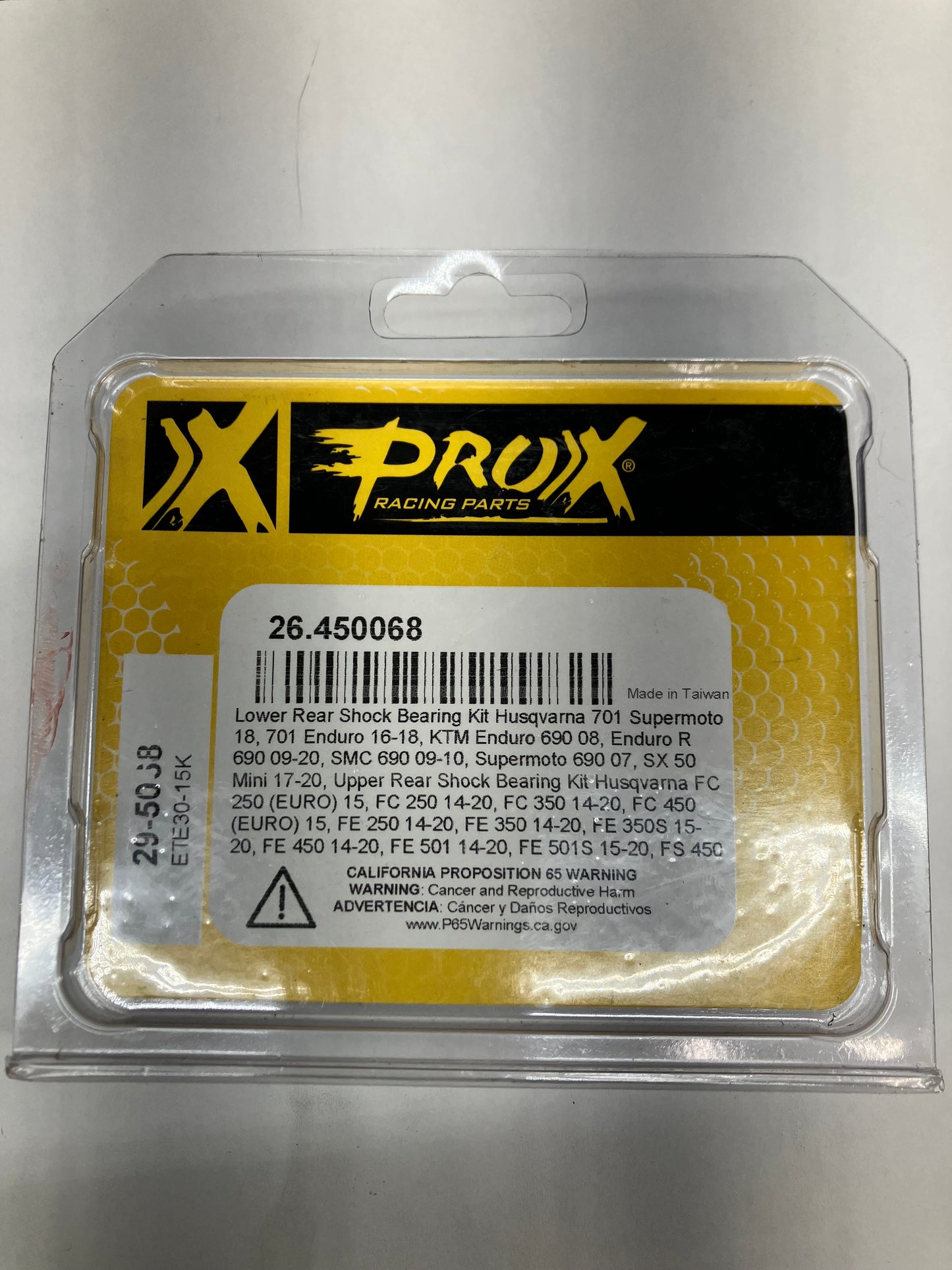 PROX UPPER SHOCK BEARING KIT 26.450068 KTM/HSQ/GASGAS