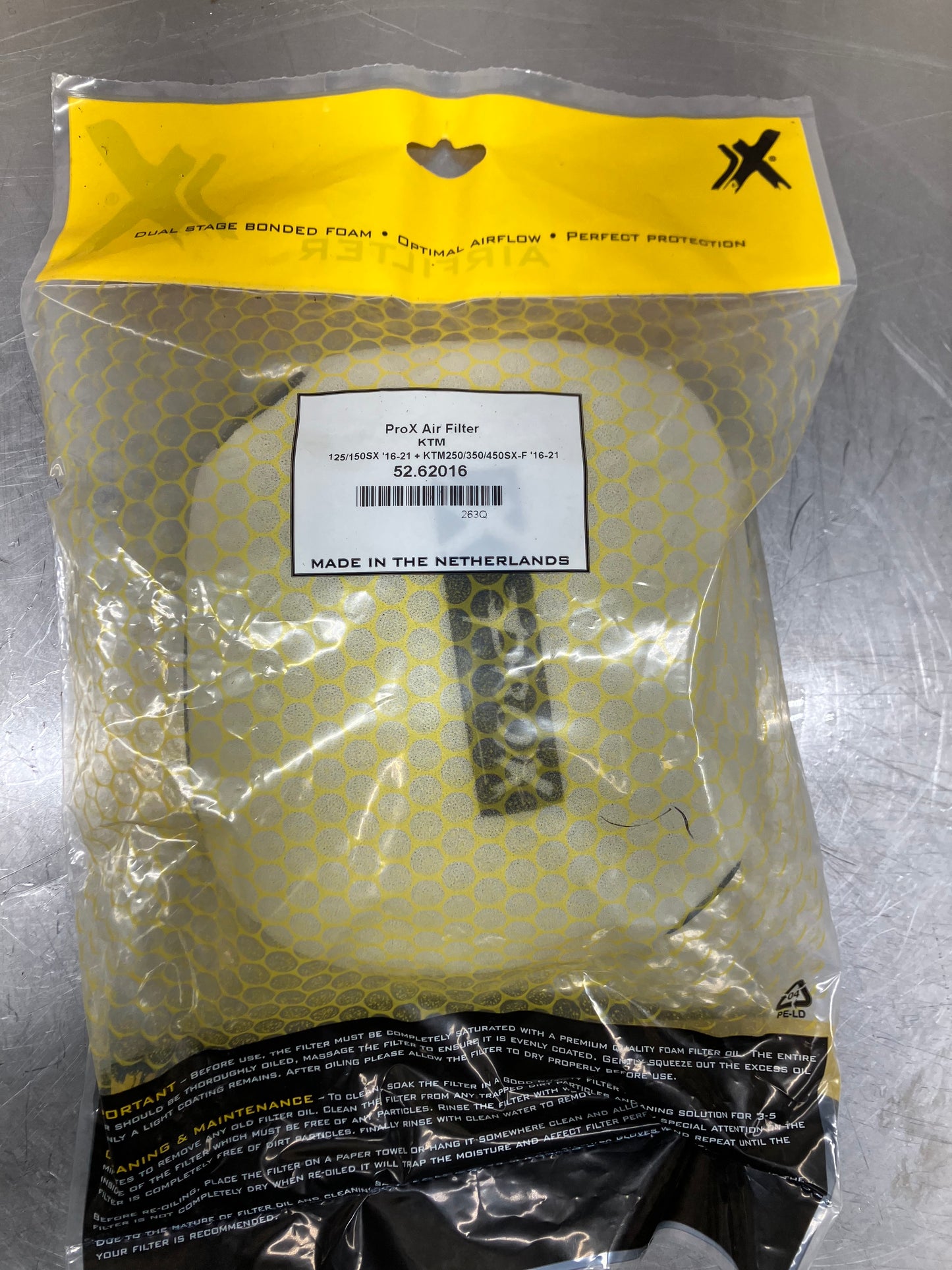 PROX AIR FILTER KTM /HSQ/GASGAS 52.62016 OEM 772.06.015.000