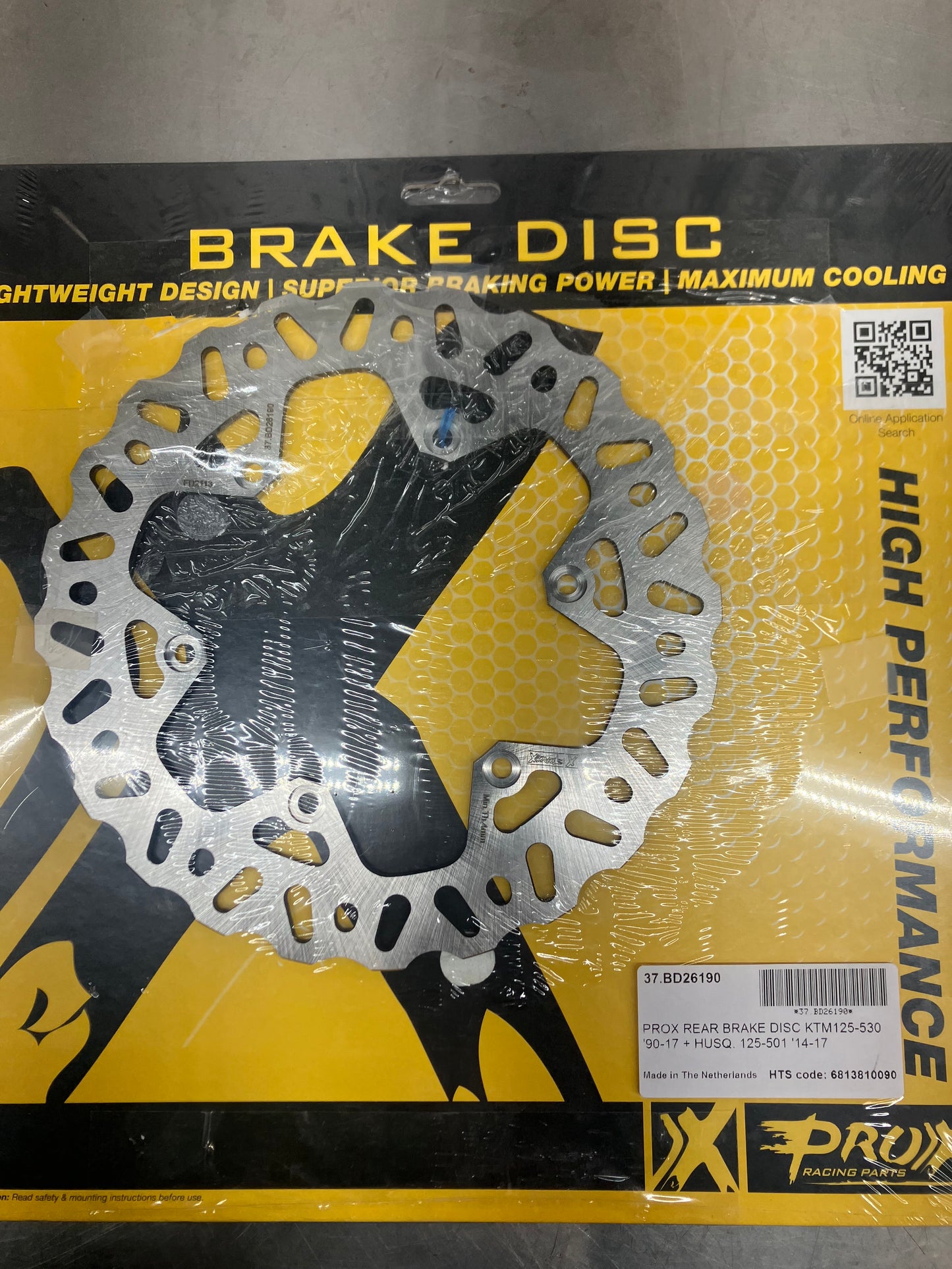 ProX rear brake disc KTM 125-500 1996-CURRENT 37.BD26190