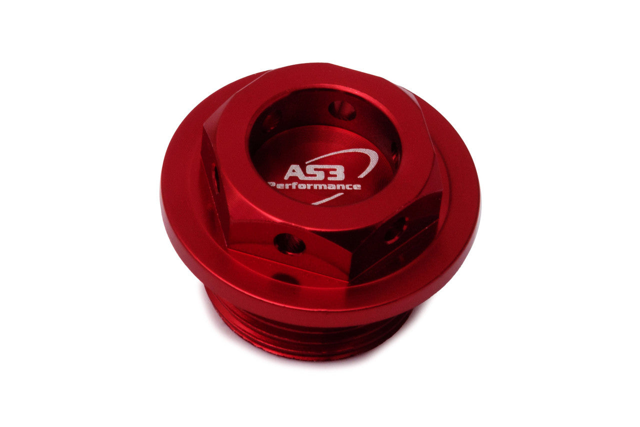 AS3 BETA 125 200 250 300 RR XTRAINER 2018-2023 AS3 ALUMINIUM OIL FILLER PLUG RED 23541
