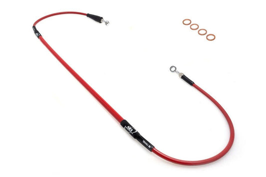 AS3 BETA 125 200 250 300 350 390 430 480 RR 2024 VENHILL BRAIDED FRONT BRAKE LINE RED  24182
