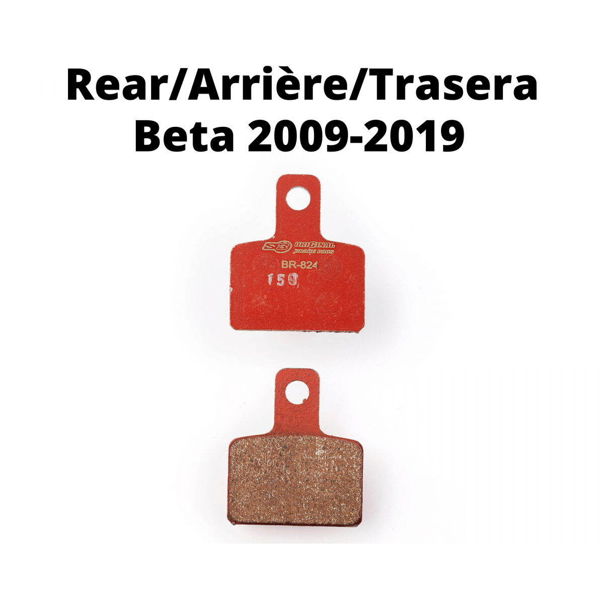 S3 RACING BRAKE PADS HIGH QUALITY GALFER BETA TRIALS REAR BR-824