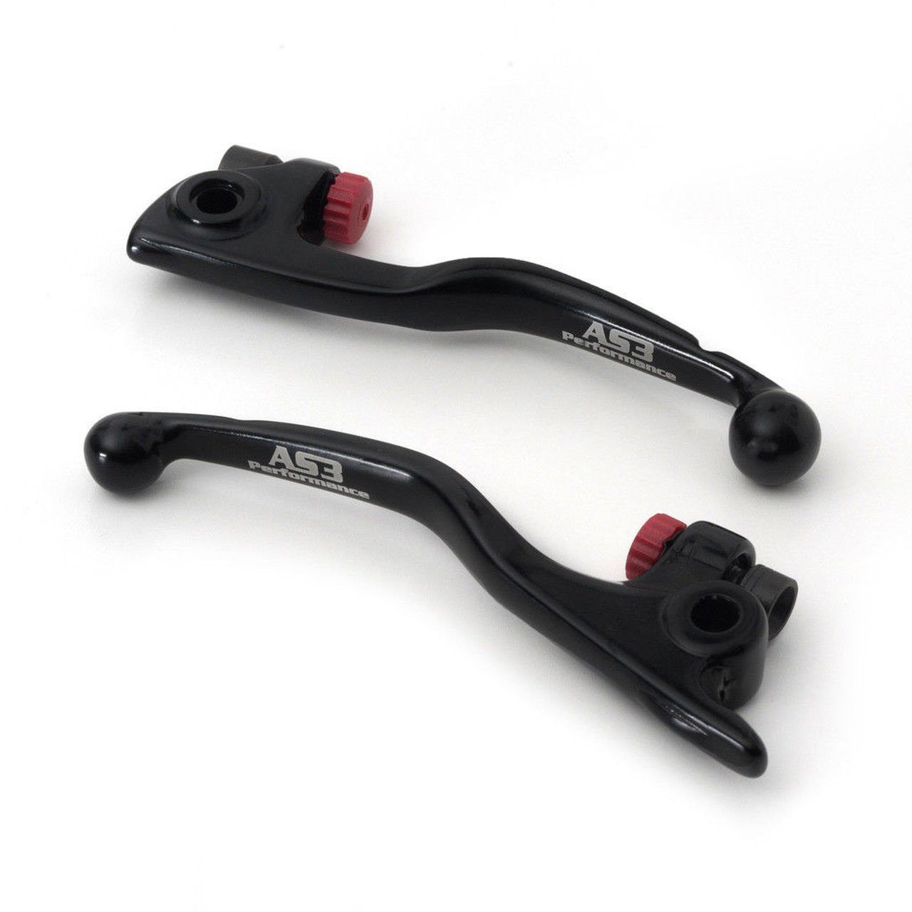AS3 HUSQ TC TX FC FX 125 250 300 350 450 202-2024 FRONT BRAKE $ CLUTCH LEVER SET BLACK 21974