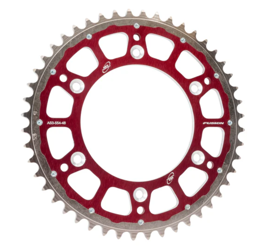 AS3 BETA 125 200 300 350 390 430 480 RR XTRAINER FACTORY REAR SPROCKET 48T RED