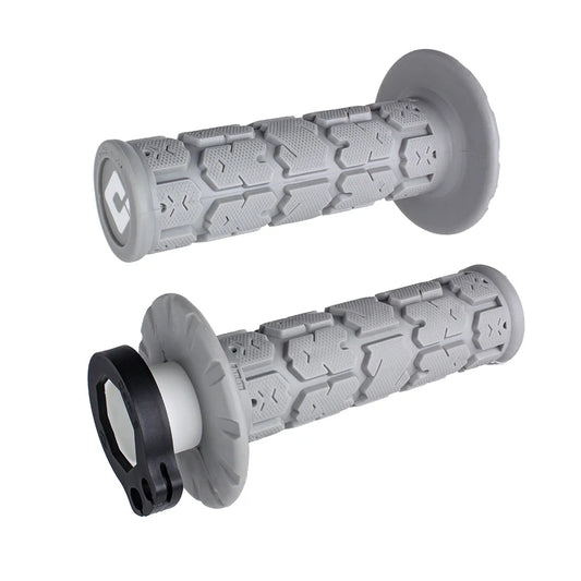 ODI ROGUE MX V2 LOCK ON GRIP SET GREY SOFT 104-1034