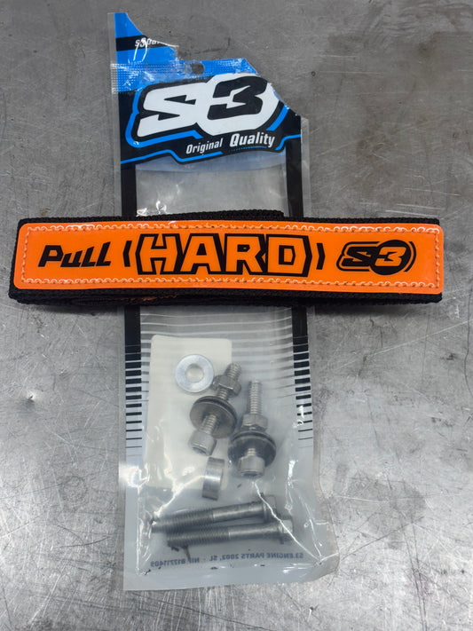 S3 REAR STRAP ORANGE LONG OPENED BOX