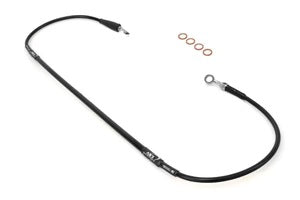 HUSQVARNA TC 125 250 FC 250 350 450 2014-2017 & 2019-2023 TX FX 300 350 450 2017 & 2022-2023 AS3 VENHILL BRAIDED FRONT BRAKE LINE HOSE BLACK AS3 PERFORMANCE