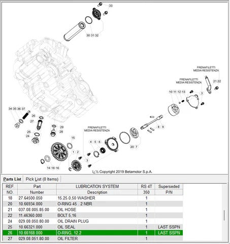 BETA OEM - O RING - 12X2