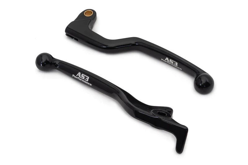 AS3 FORGED FRONT BRAKE & CLUTCH LEVERS BLACK HONDA CRF 250 L and 300 L