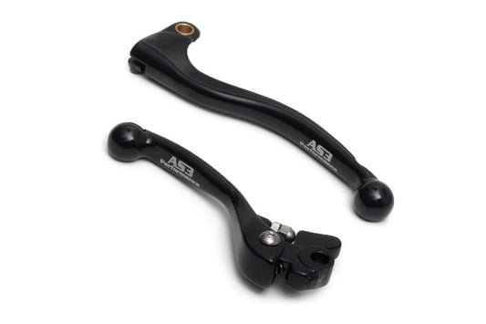 YAMAHA YZ 65 2018-2023 YZ 85 2015-2023 AS3 FORGED FRONT BRAKE & CLUTCH LEVERS BLACK AS3 PERFORMANCE