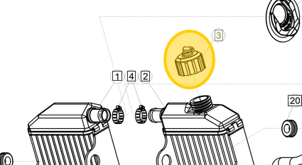 BETA OEM WATER TANK COVER/RAD CAP