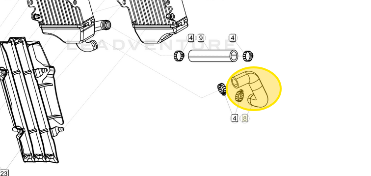 BETA OEM WATER PUMP PIPE