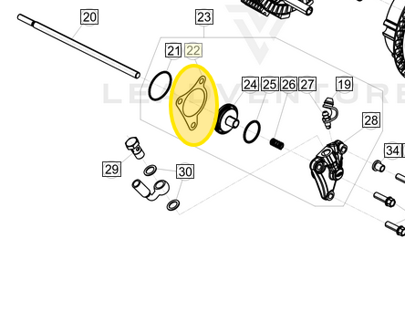 BETA OEM GASKET CLUTCH SLAVE CYLINDER