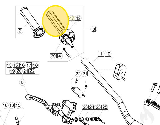BETA OEM HOSE THROTTLE TUBE ONLY