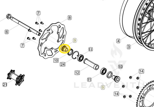 BETA OEM WHEEL SPACER 049.42.005.00.00