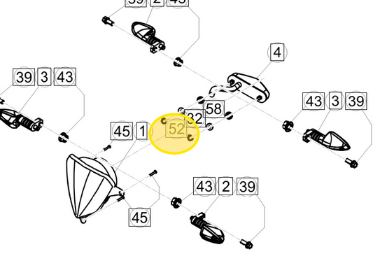 BETA OEM M4 Nylock nut, S.S.