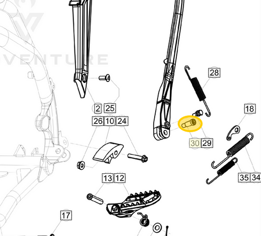 BETA OEM SPECIAL BOLT KICKSTAND RR 4T 08 11.66614.000