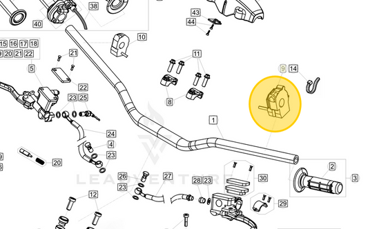 BETA OEM HANDELBAR CONTROLS LIGHT/HORN