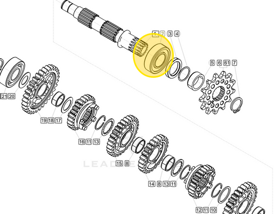 KTM OEM NTN CYLINDERICAL ROLLER BEARING NJ 205 49030023000