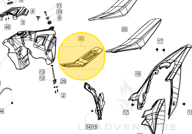 BETA OEM SEAT PAN MY20+ 037.43.084.80.00