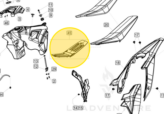BETA OEM SEAT PAN MY20+ 037.43.084.80.00